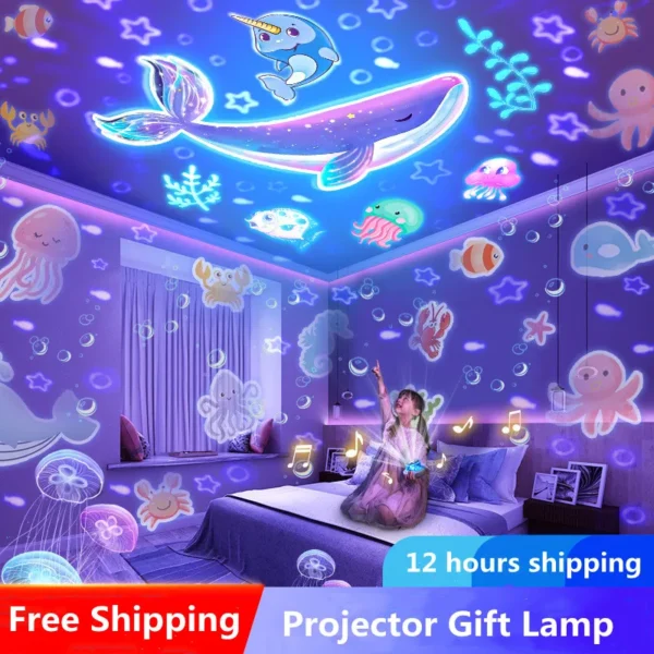 Rotating Sky Moon Projector